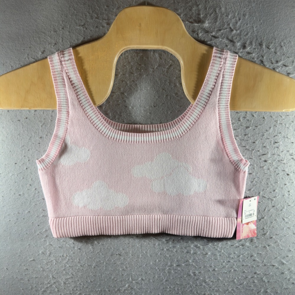 1596 | NWT Megan Moroney Cloud 9 Pink Knit Lounge Set Shorts XXL - Picture 2 of 16
